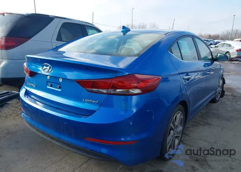 2017 Hyundai Elantra Limited из США, поврежденный, VIN 5NPD84LFXHH006677